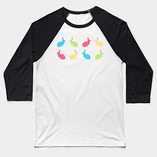 Easter Bunnies Print Baseball T-Shirt